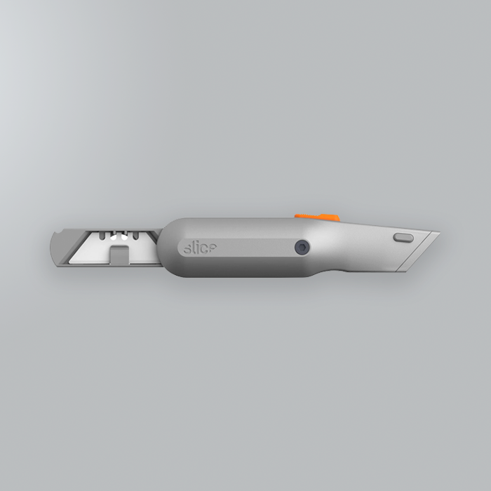 Manual Metal-Handle Utility Knife - Blade Storage Manual Metal-Handle Utility Knife - Blade Storage